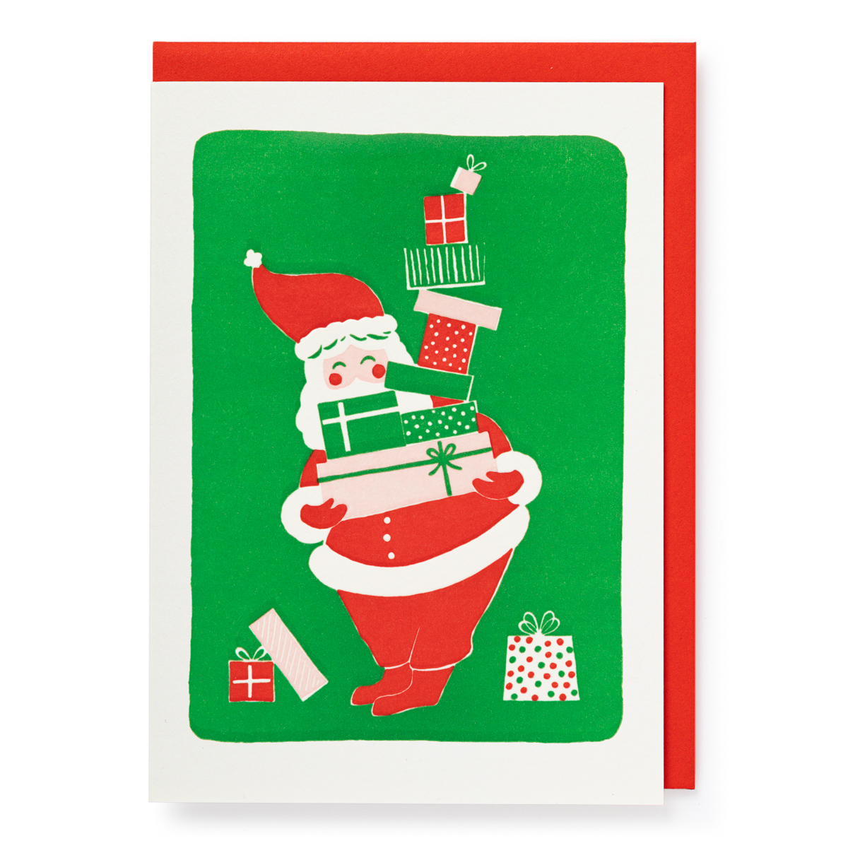 Ariana Father Christmas (pack of 5) - Letterpress Cards - Ariana Martin - from Archivist Gallery 