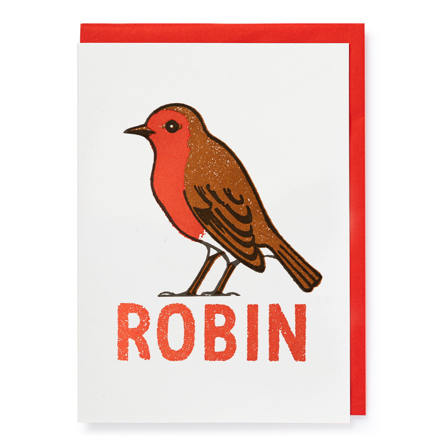 Robin (pack of 5) - Letterpress Cards - Archivist - from Archivist Gallery 