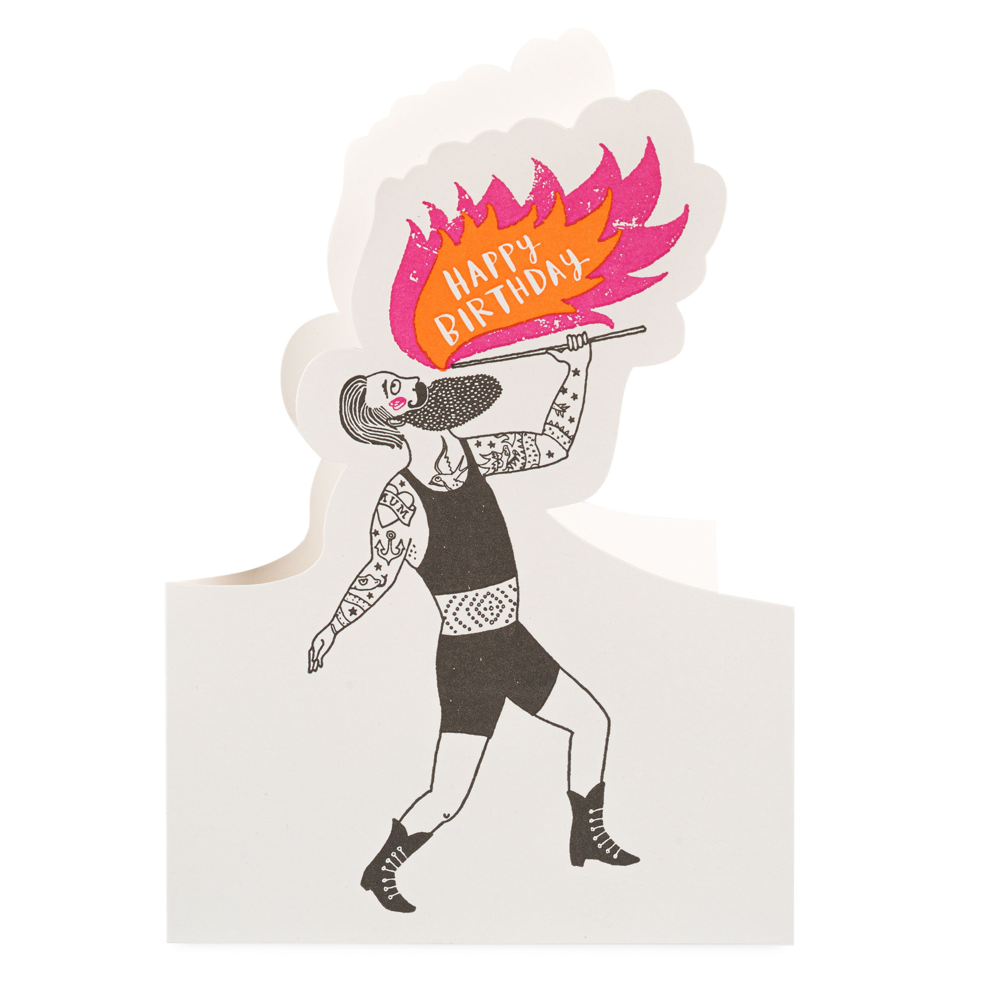 Happy Birthday Fire Breather - Cut-out Cards - Charlotte Farmer - from Archivist Gallery view