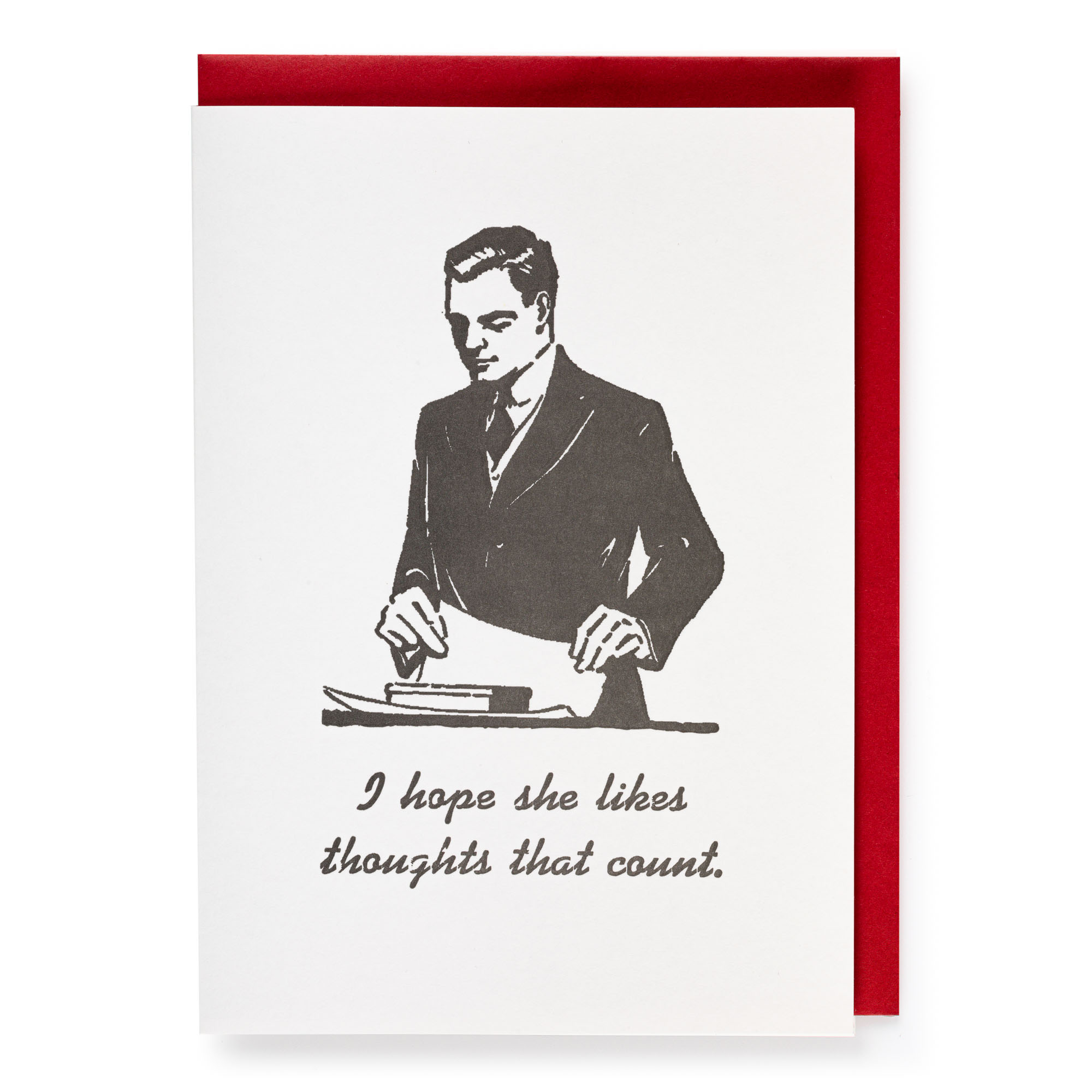 Thoughts that count - Letterpress Cards - Zeichen Press - from Archivist Gallery 