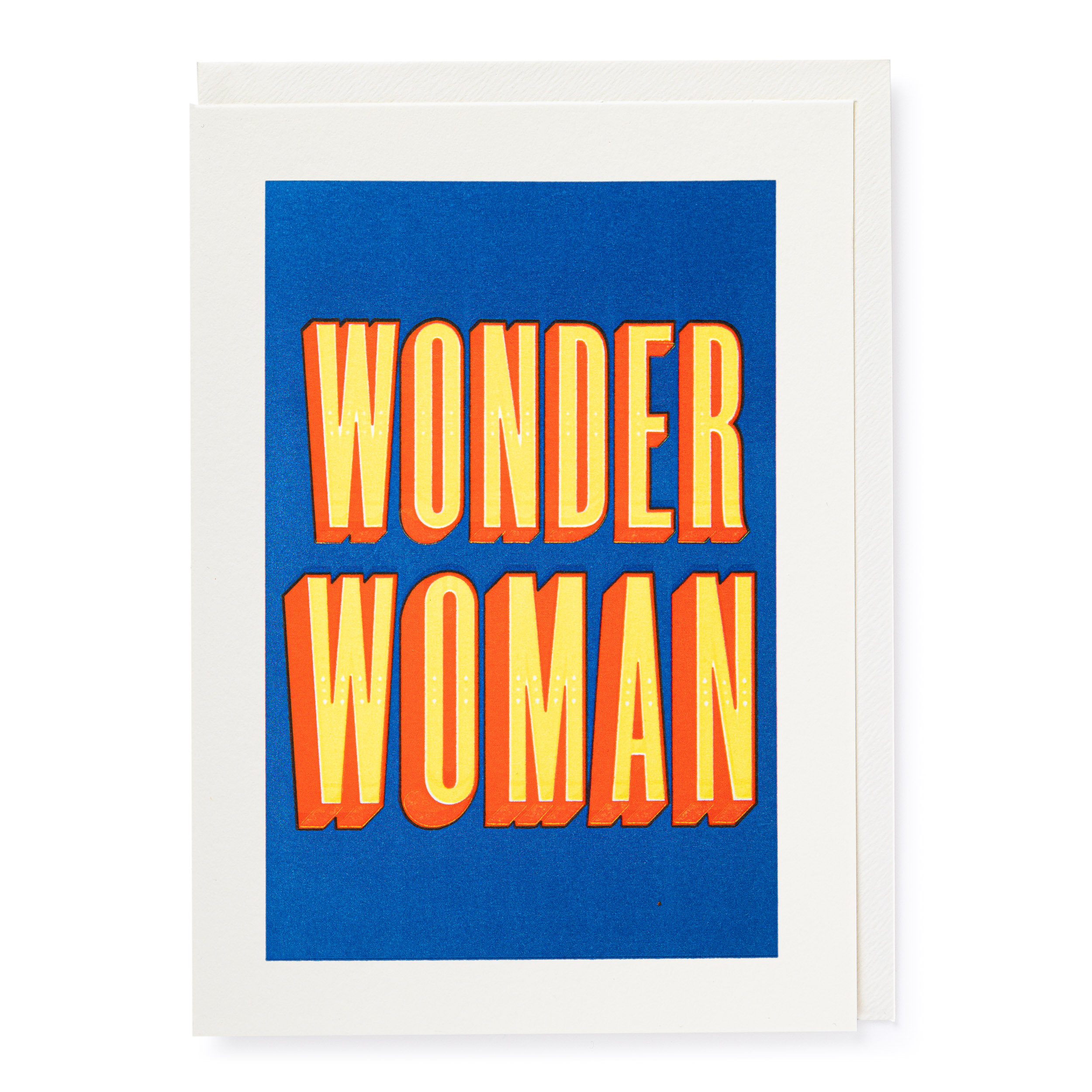Wonder woman - Letterpress Cards - Thomas Mayo - from Archivist Gallery 