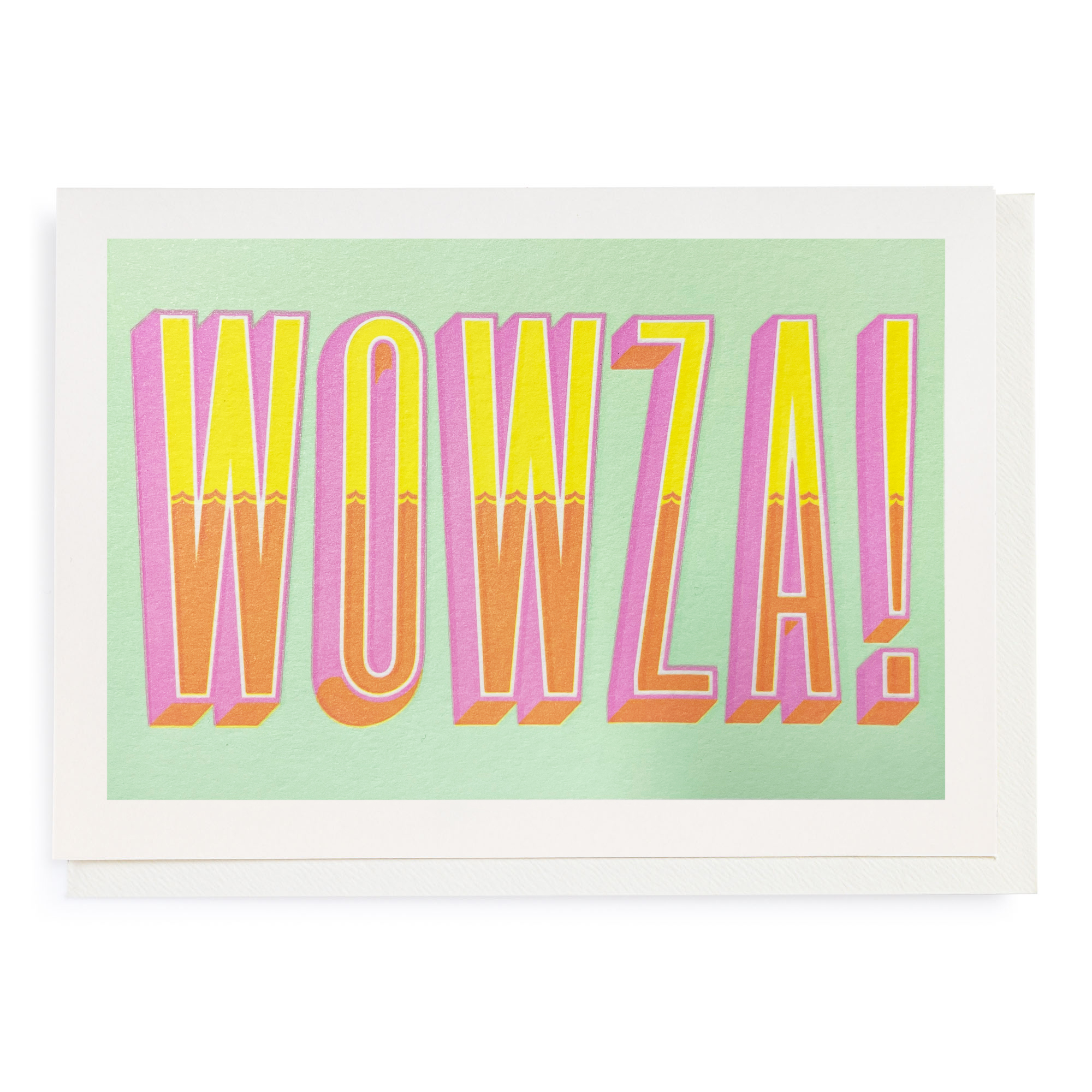 Wowza! - Letterpress Cards - Thomas Mayo - from Archivist Gallery 