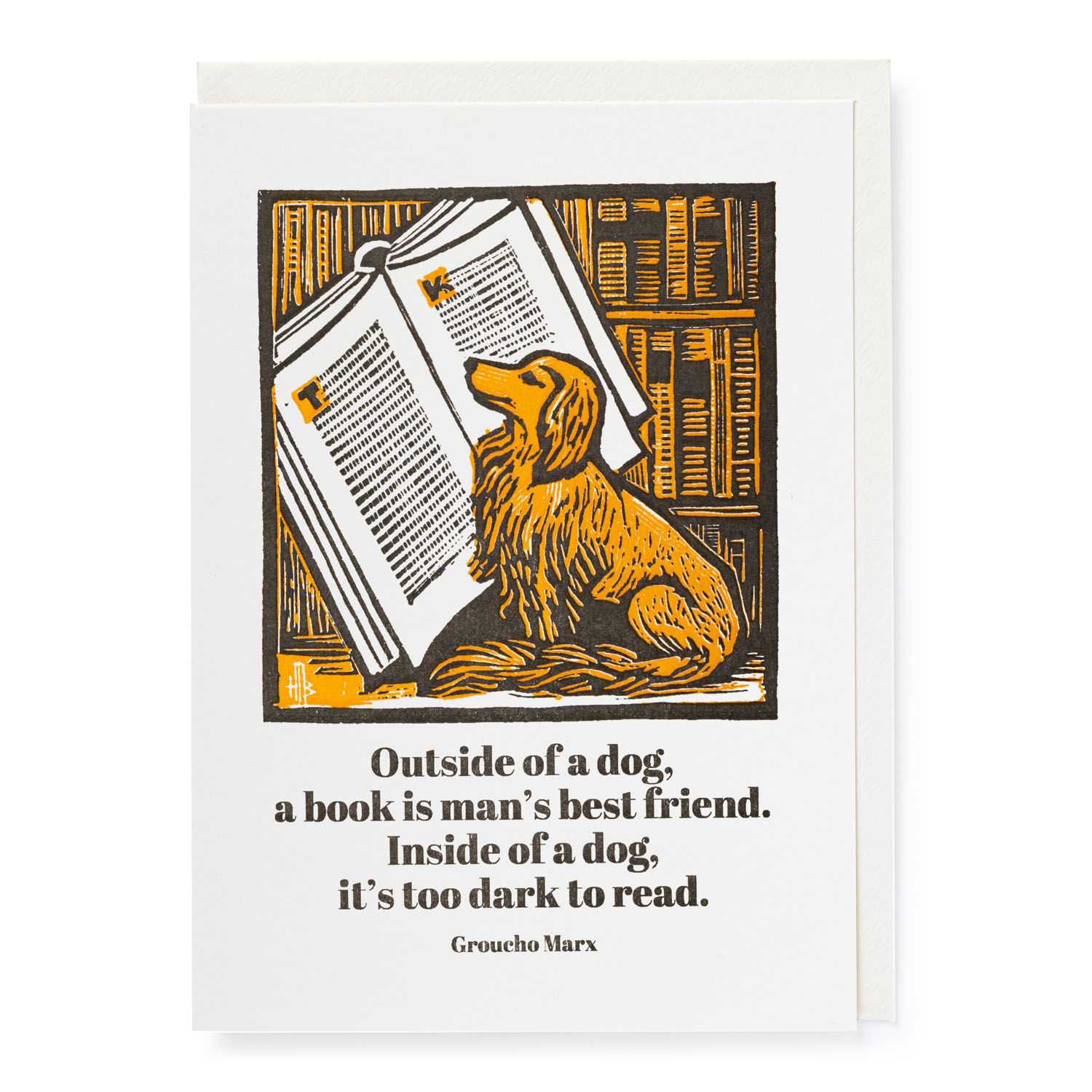 Outside of a dog - Letterpress Cards - Archivist QPs - from Archivist Gallery 