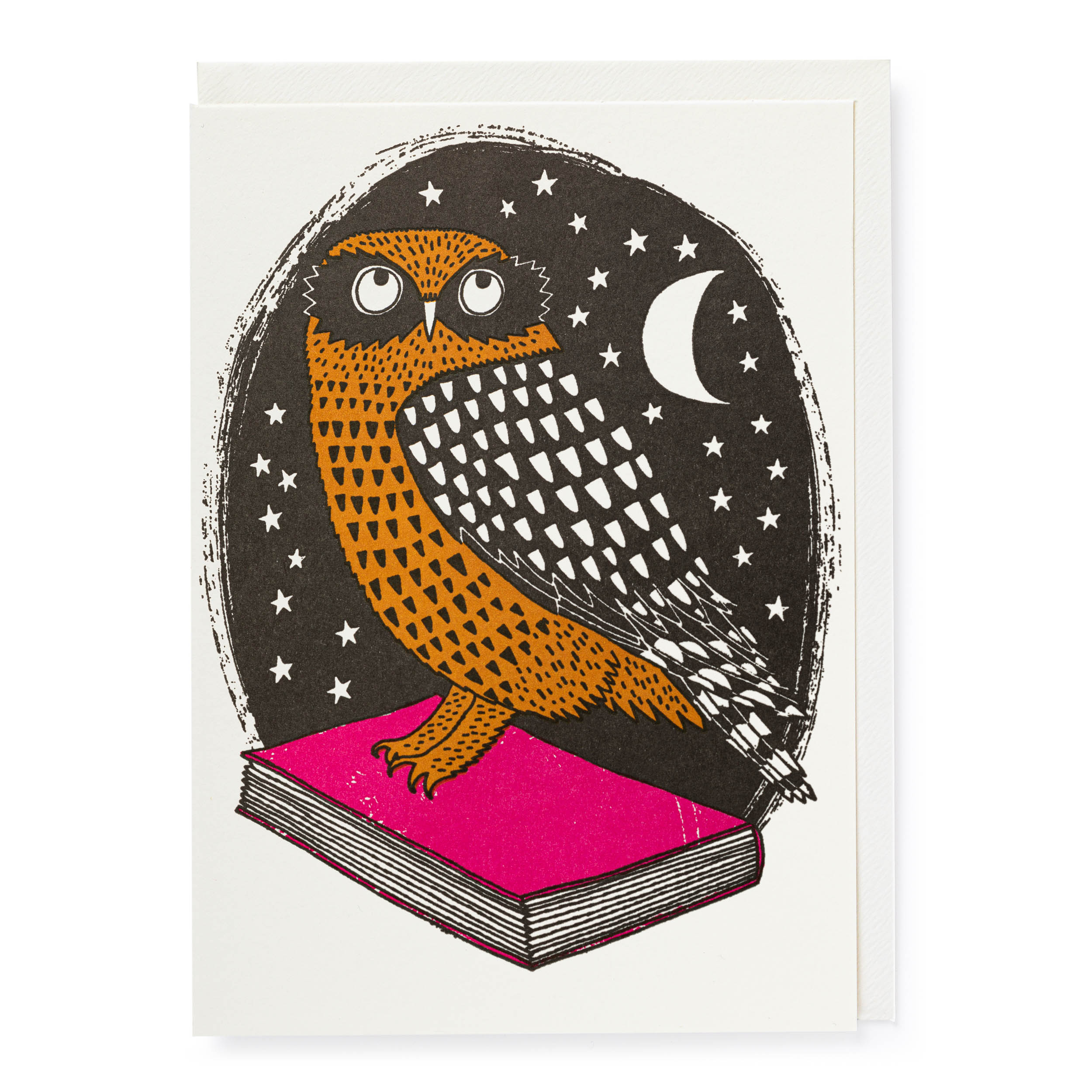Book Owl - Letterpress Cards - Charlotte Farmer - from Archivist Gallery 