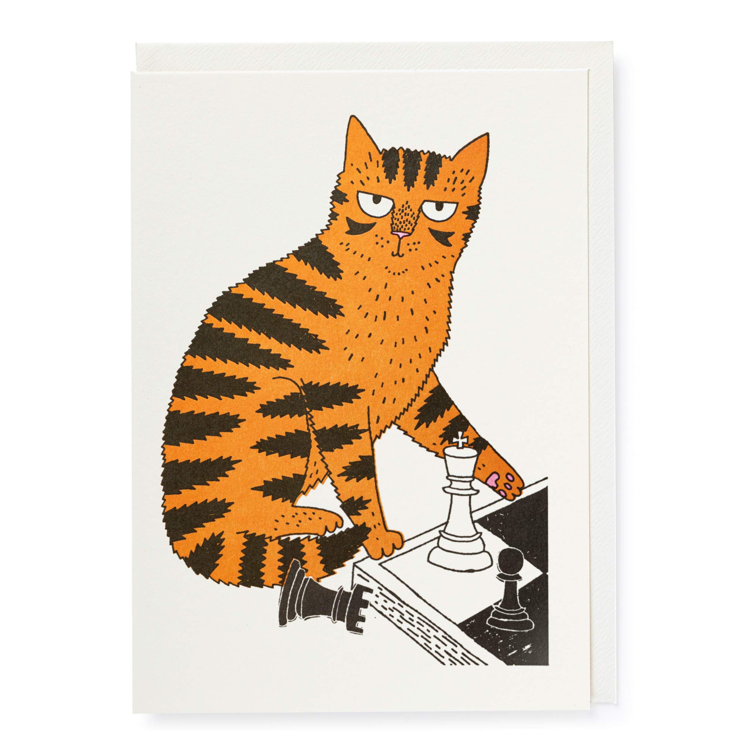 Chess Cat - Letterpress Cards - Charlotte Farmer - from Archivist Gallery 