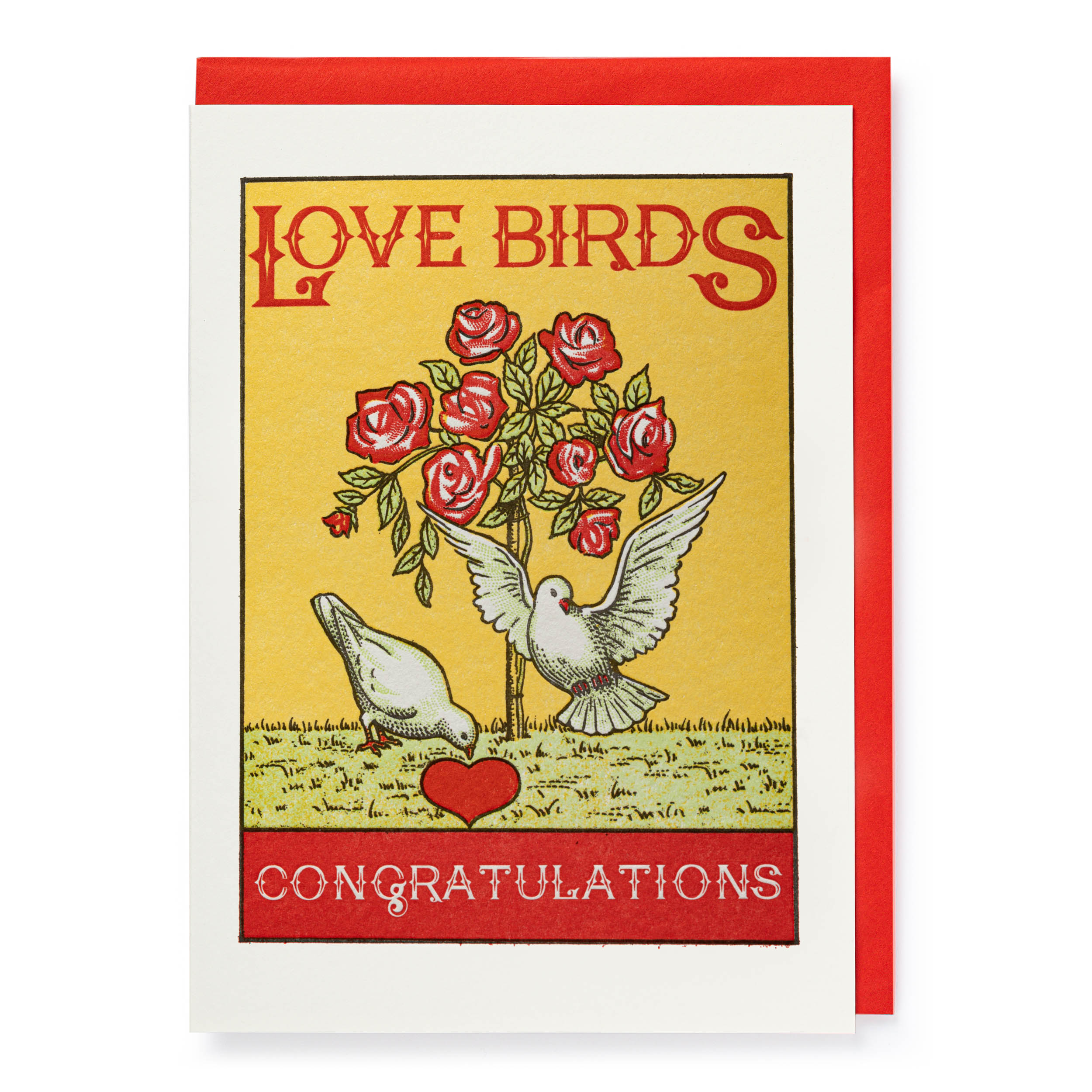 Love Birds - Letterpress Cards - Archivist QPs - from Archivist Gallery 