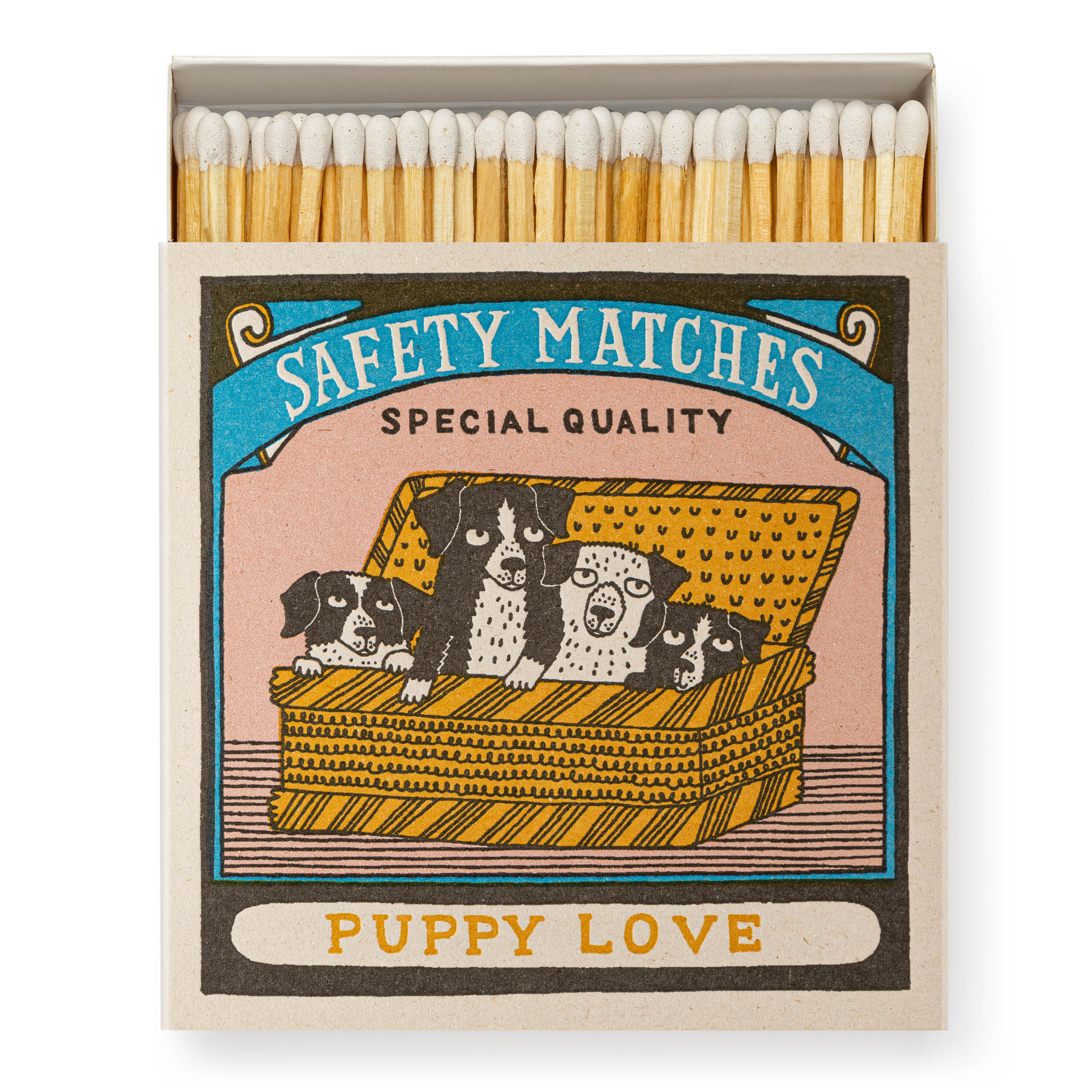 Puppy Love - Square Matchboxes - Charlotte Farmer - from Archivist Gallery 