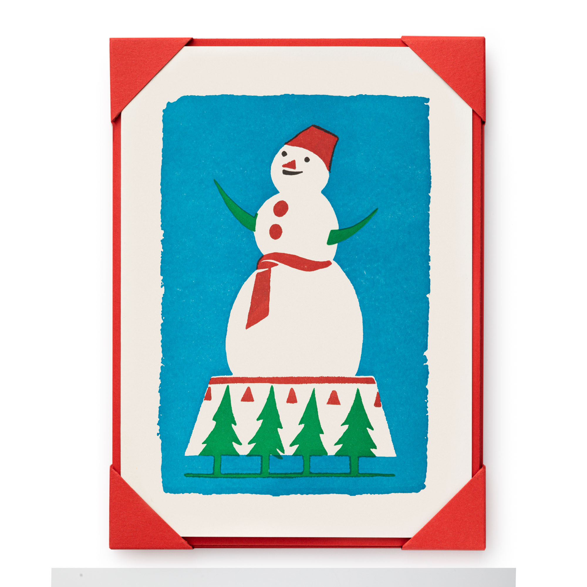 Snowman (pack of 5) - Letterpress Cards - Archivist - from Archivist Gallery 