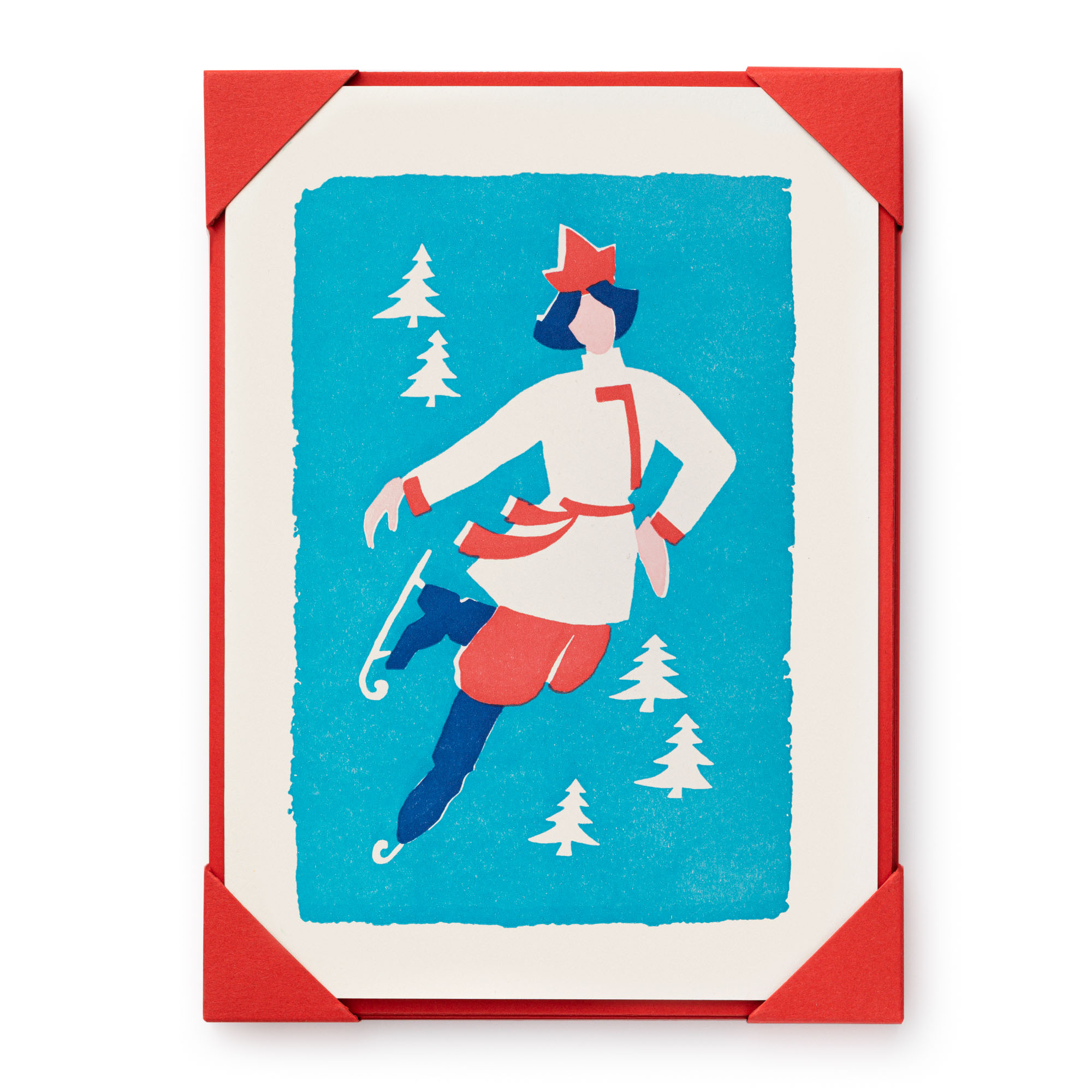 Skater (pack of 5) - Letterpress Cards - Archivist - from Archivist Gallery 