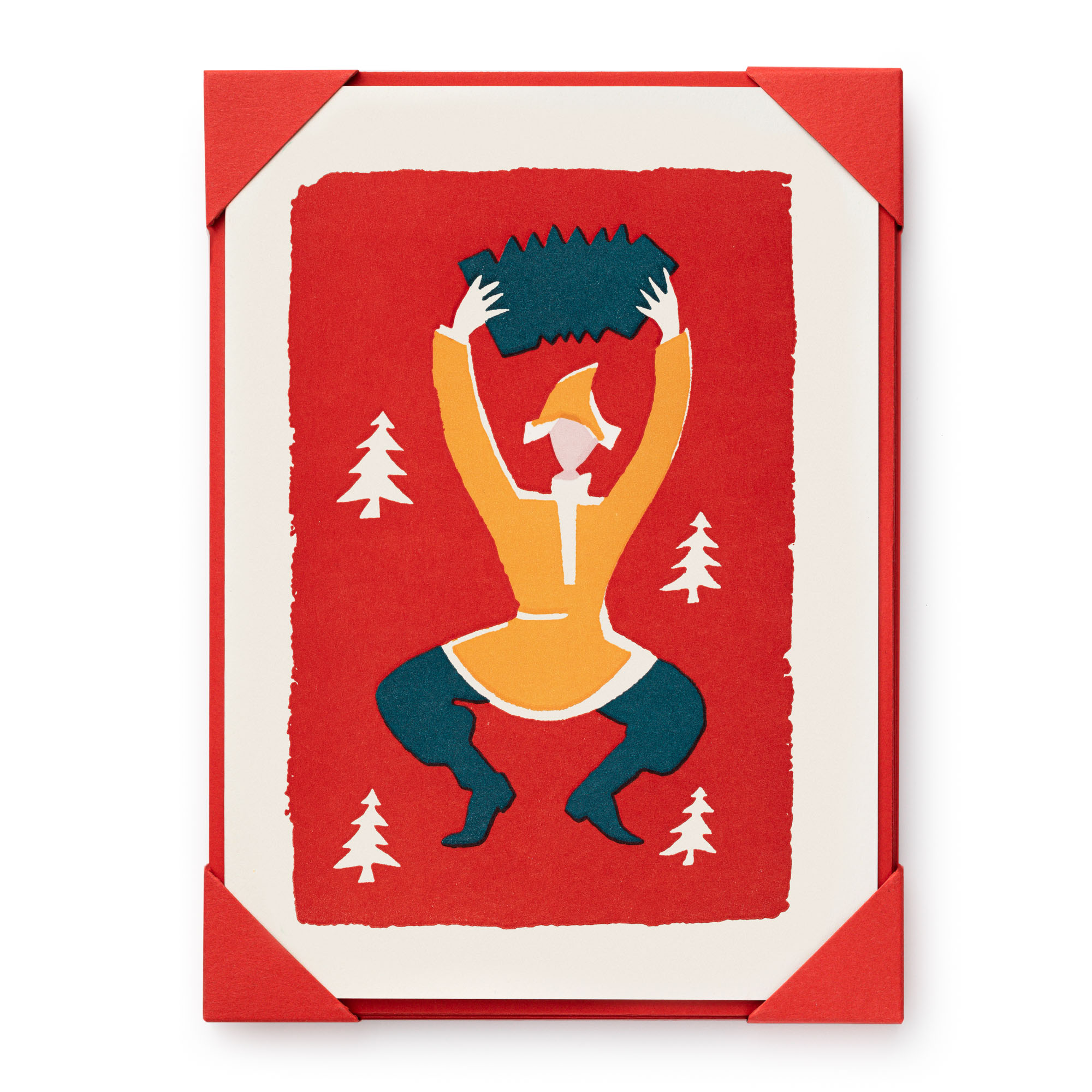 Festive Dancer (pack of 5) - Letterpress Cards - Archivist - from Archivist Gallery 