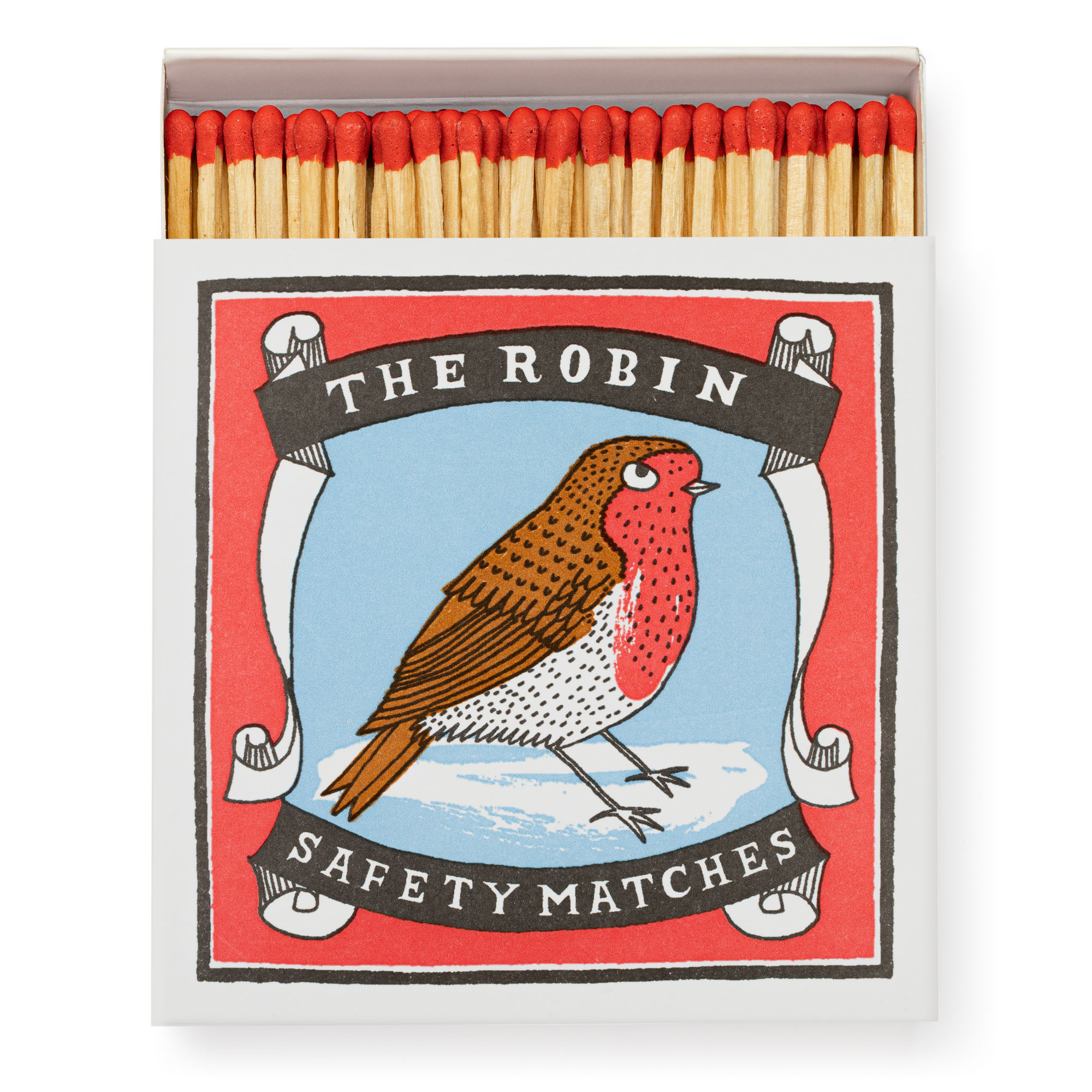 The Robin - Square Matchboxes - Charlotte Farmer - from Archivist Gallery 