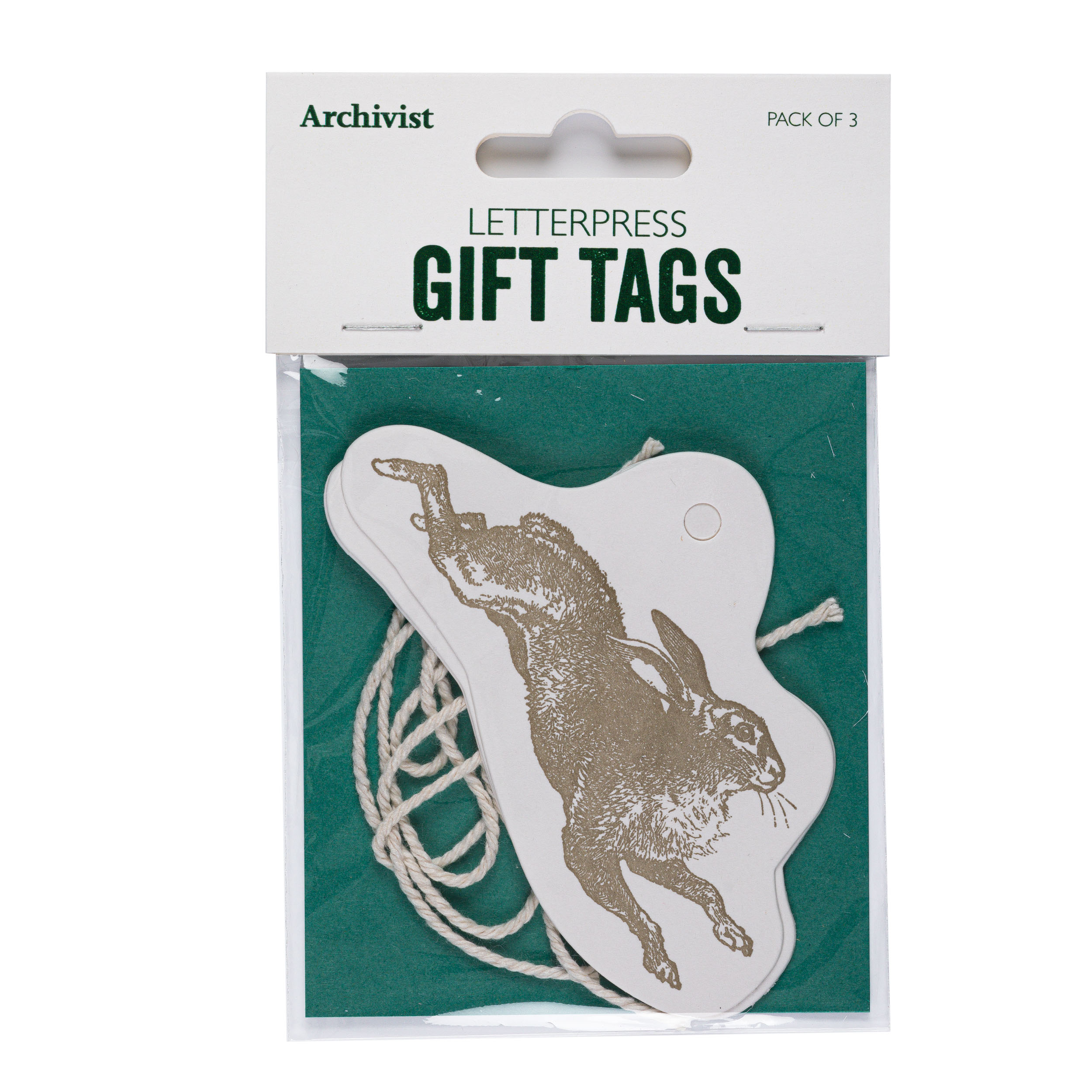 Hare Tag - Gift tags - Jason Falkner - from Archivist Gallery 