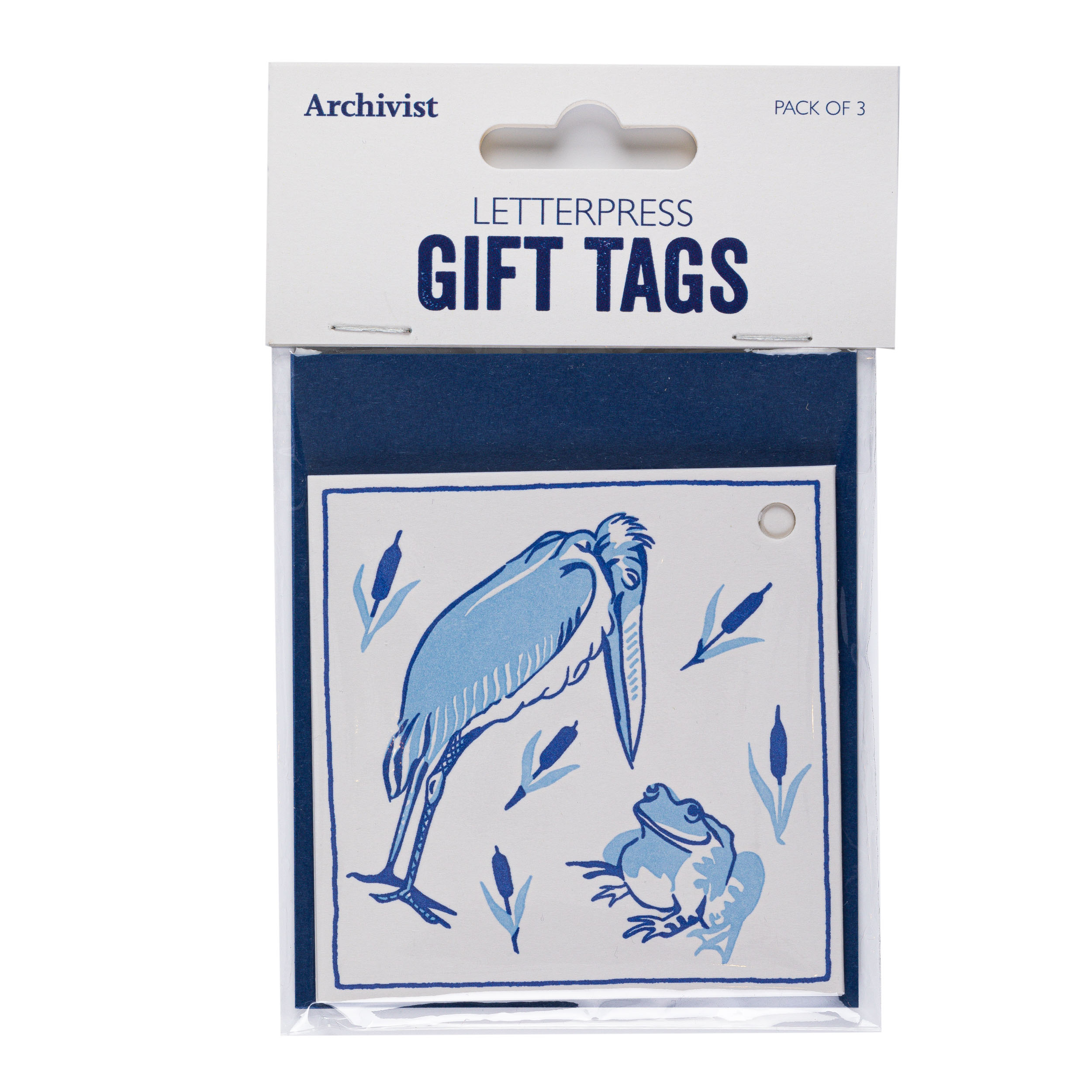 De Morgan Stork and Frog Tag - Gift tags - Archivist - from Archivist Gallery view