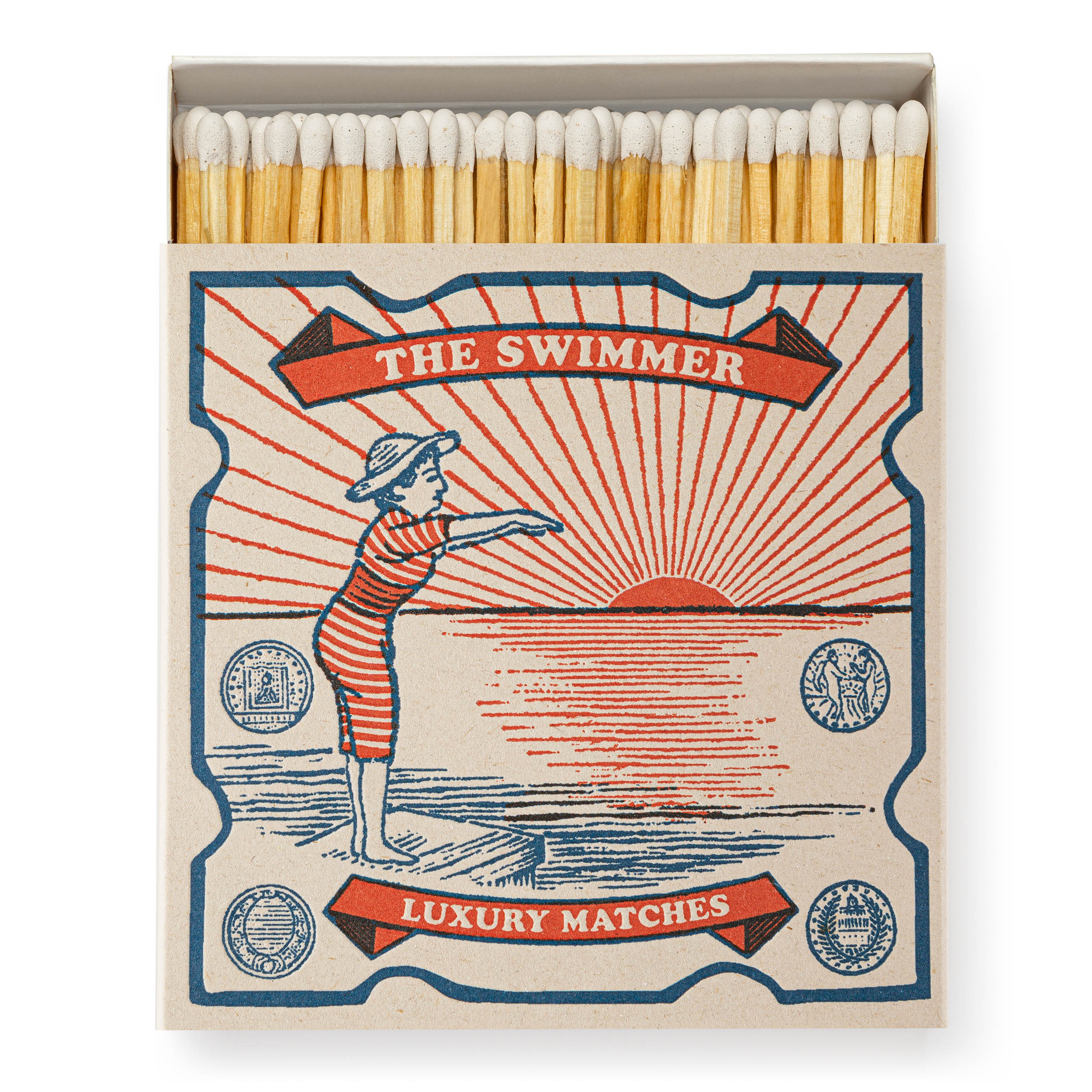 The Swimmer - Square Matchboxes - Archivist - from Archivist Gallery 