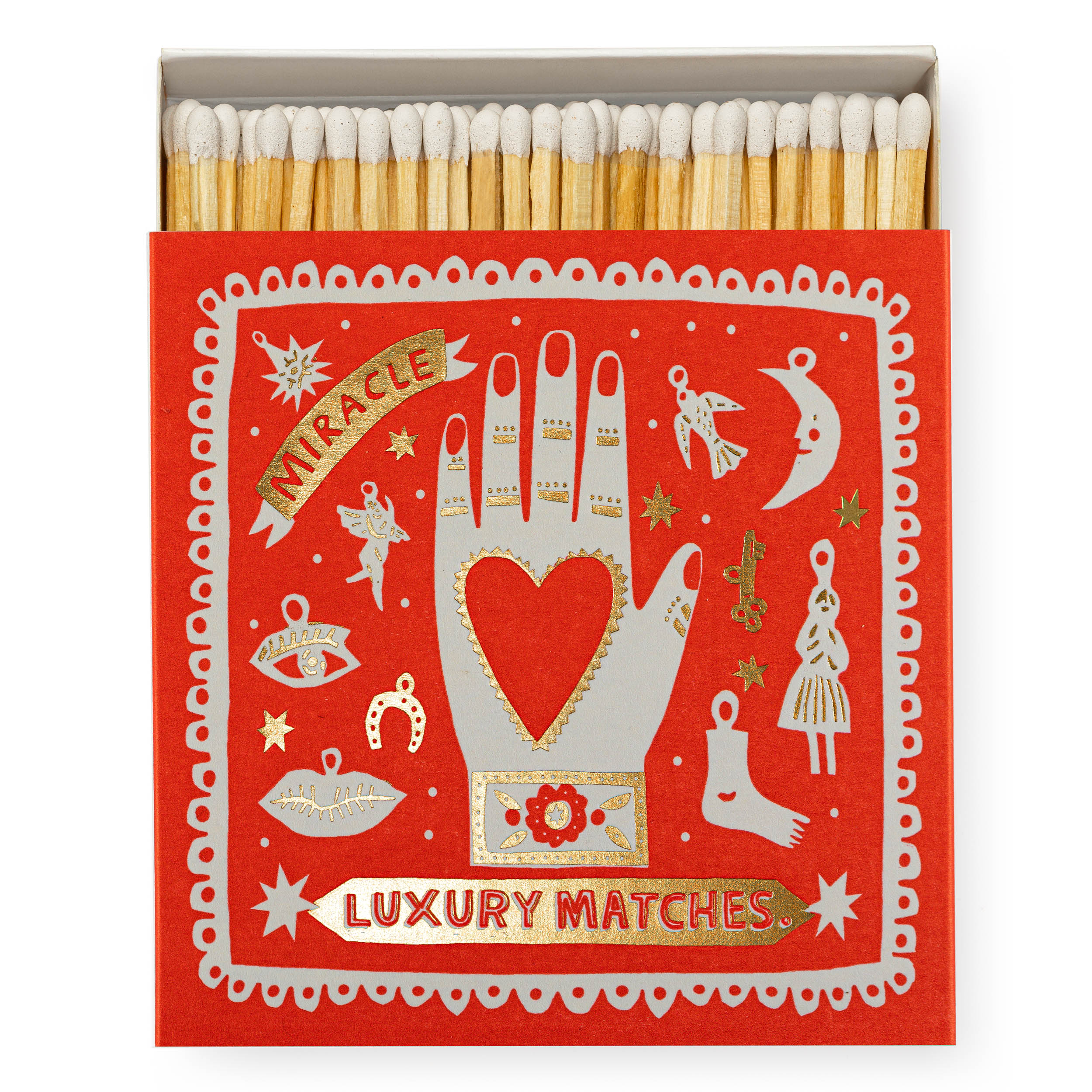 Miracle Luxury Matches - Square Matchboxes - The Printed Peanut - from Archivist Gallery 