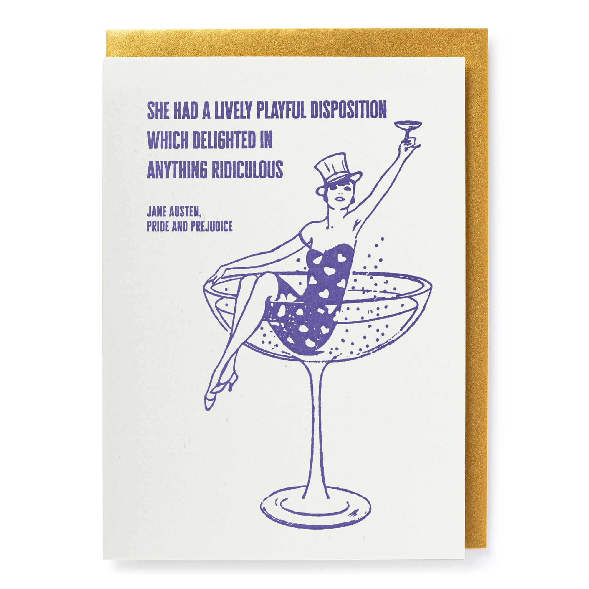 Ridiculous Champagne - Letterpress Cards - Archivist QPs - from Archivist Gallery 
