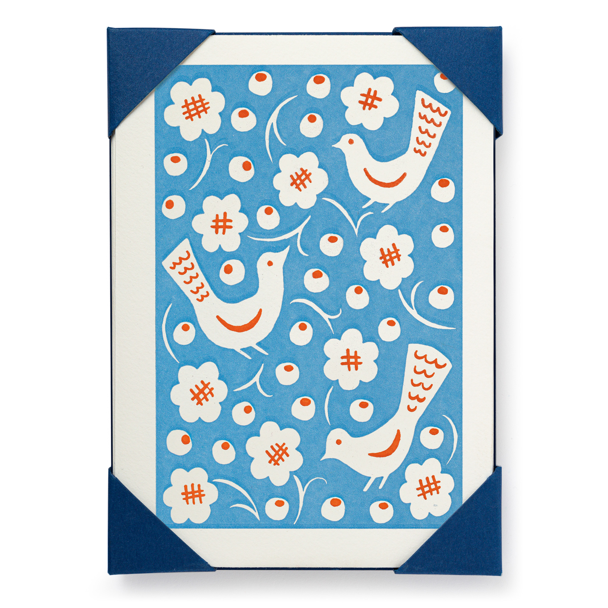 Ariana Blue Bird Pattern - Notelets Packs - Ariana Martin - from Archivist Gallery 