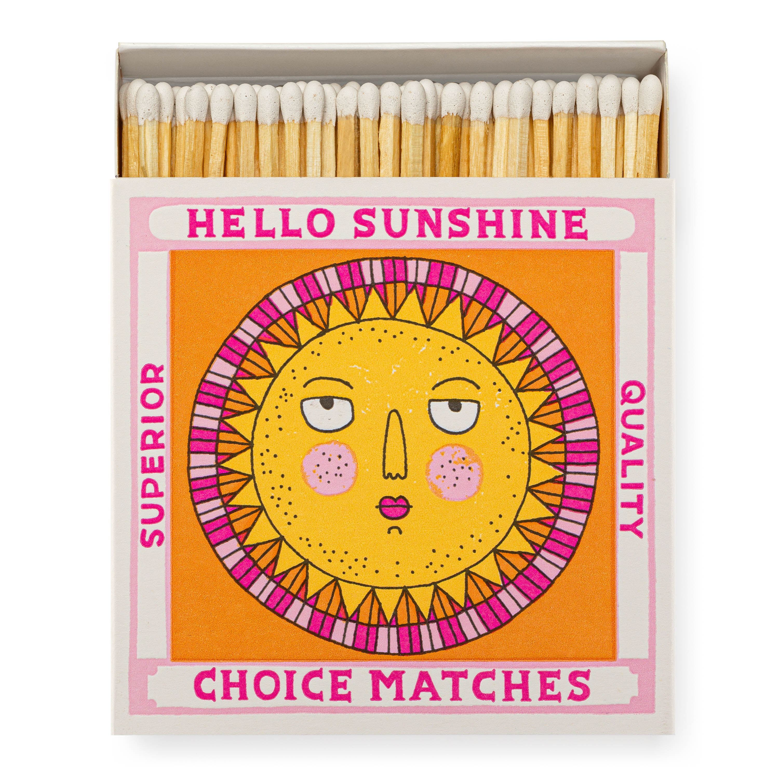Hello Sunshine - Square Matchboxes - Charlotte Farmer - from Archivist Gallery 