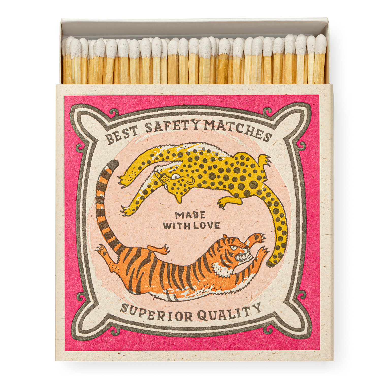 Chasing Big Cats - Square Matchboxes - Charlotte Farmer - from Archivist Gallery view