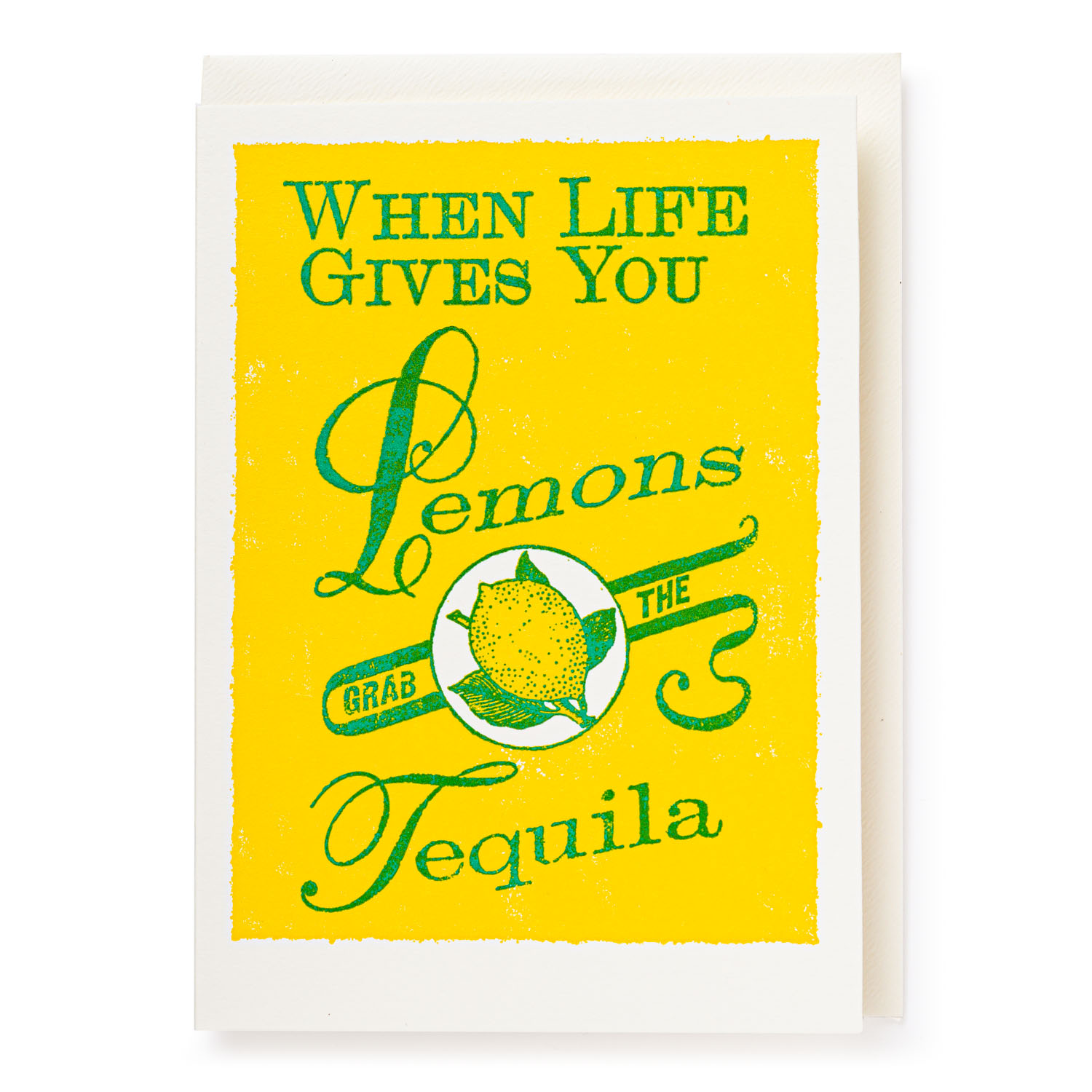 Lemons and Tequila - Letterpress Cards - from Archivist Gallery 