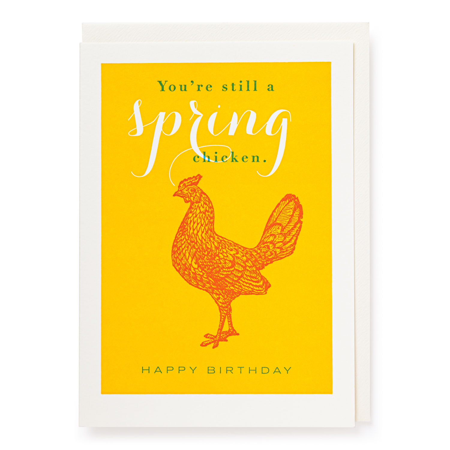 Spring Chicken - Letterpress Cards - J.Falkner - from Archivist Gallery 