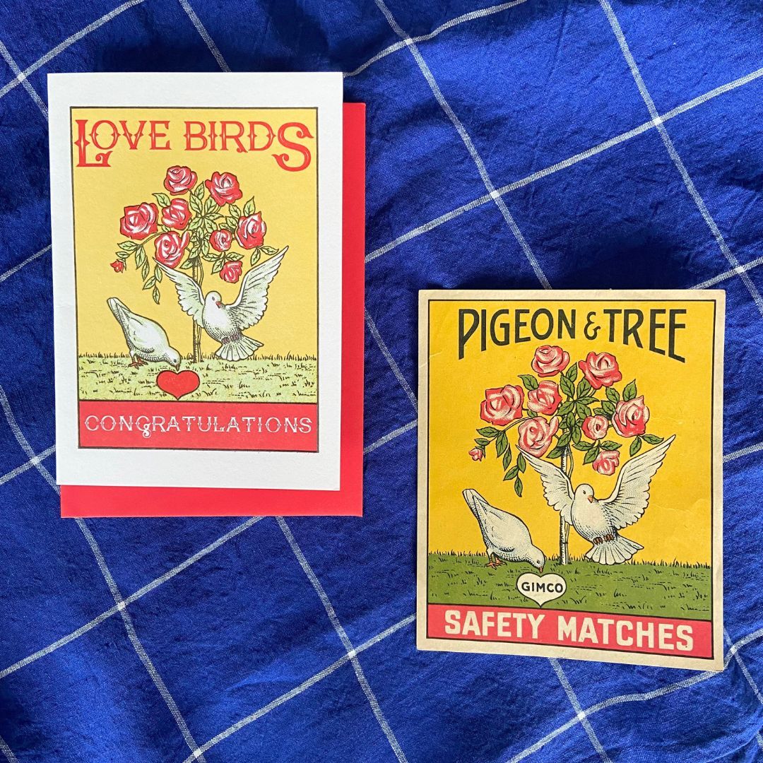 From a matchbox label to a greeting card. We’ve loved this vintage design for years, and can’t be...