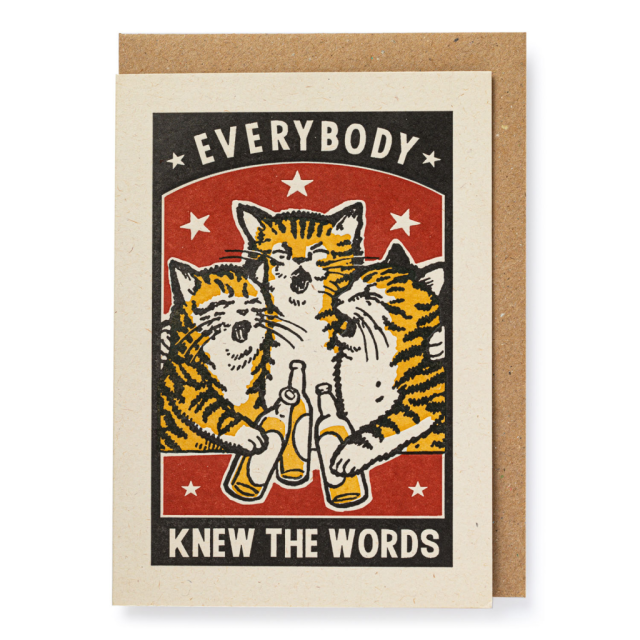 Everybody Knew - Letterpress Cards - Ariane Butto & Ravi Zupa - from Archivist Gallery