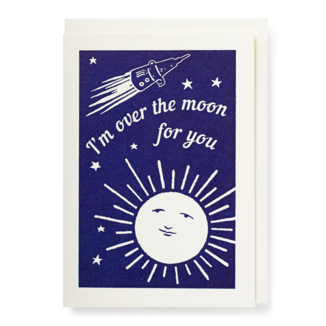 Over the Moon - Notelets Singles - Archivist - from Archivist Gallery