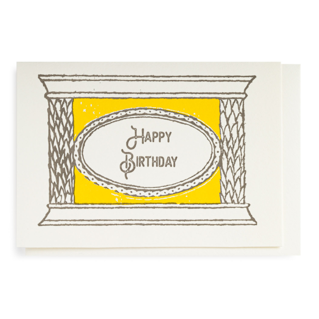 Happy Birthday Collumns - Notelets Singles - Archivist - from Archivist Gallery