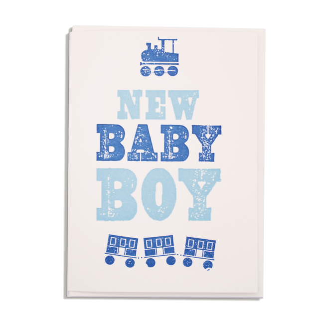 New baby boy - Notelets Singles - Archivist - from Archivist Gallery