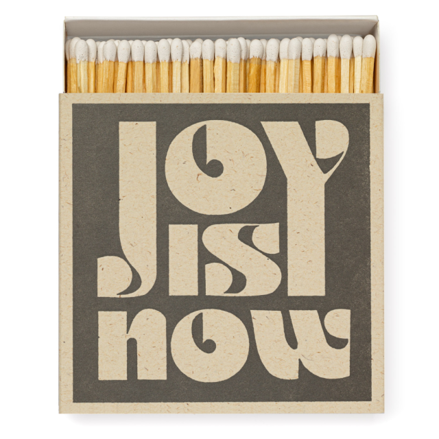Joy is Now - Square Matchboxes - Real, Fun, Wow! - from Archivist Gallery