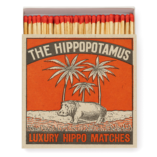 Hippo - Square Matchboxes - Archivist - from Archivist Gallery
