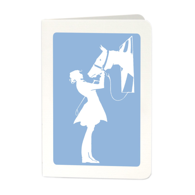 girl & pony - Letterpress Cards - from Archivist Gallery