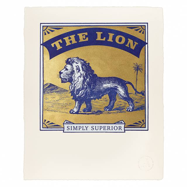 Gold Lion - Large Prints - Archivist - from Archivist Gallery
