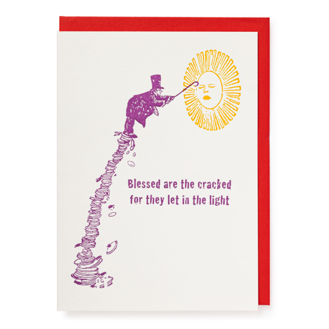 Cracked - Letterpress Cards - from Archivist Gallery