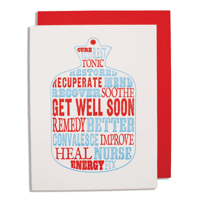 Get Well - Letterpress Cards - from Archivist Gallery