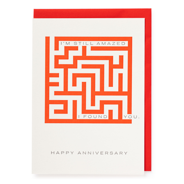 Amazed Anniversary - Letterpress Cards - Jason Falkner - from Archivist Gallery
