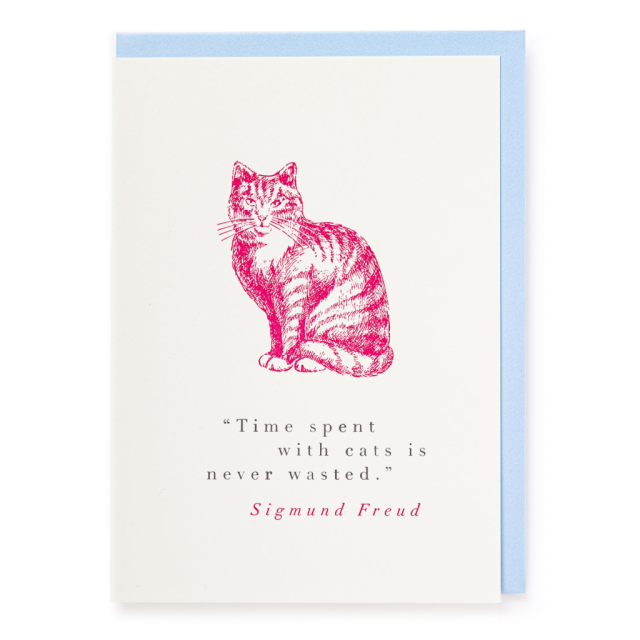 Time with cats - Letterpress Cards - Jason Falkner - from Archivist Gallery