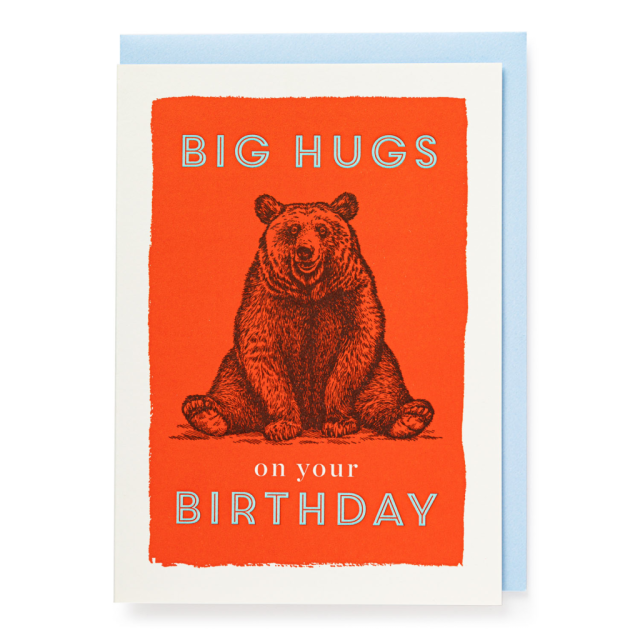 Big Hugs - Letterpress Cards - Jason Falkner - from Archivist Gallery