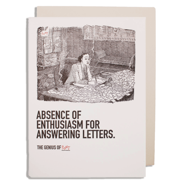 Absence of Enthusiasm - Letterpress Cards - from Archivist Gallery
