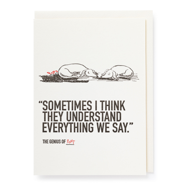 They Understand - Letterpress Cards - from Archivist Gallery