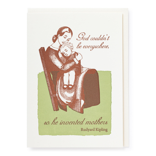 God and Mother - Letterpress Cards - from Archivist Gallery