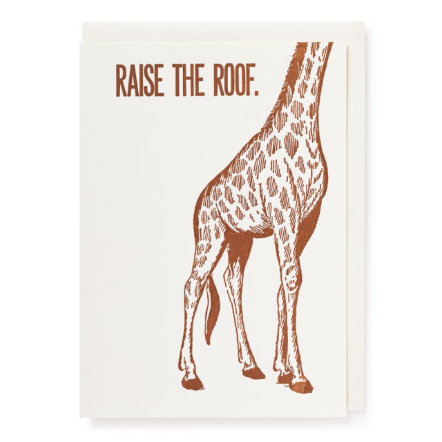Raise the Roof - Letterpress Cards - from Archivist Gallery