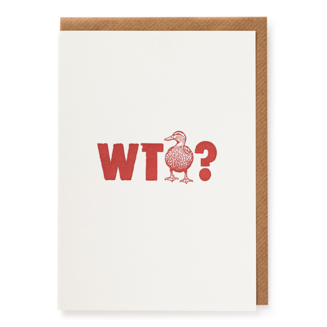 What the Duck - Letterpress Cards - from Archivist Gallery
