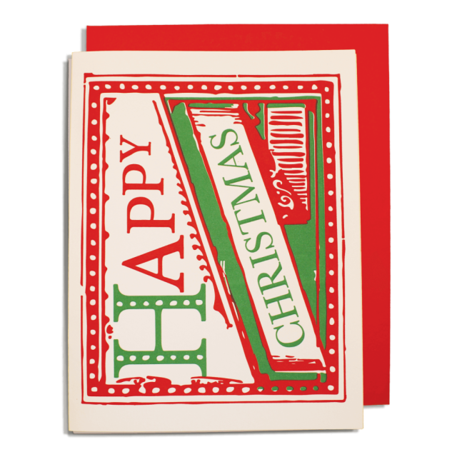 Happy Christmas - Letterpress Cards - from Archivist Gallery