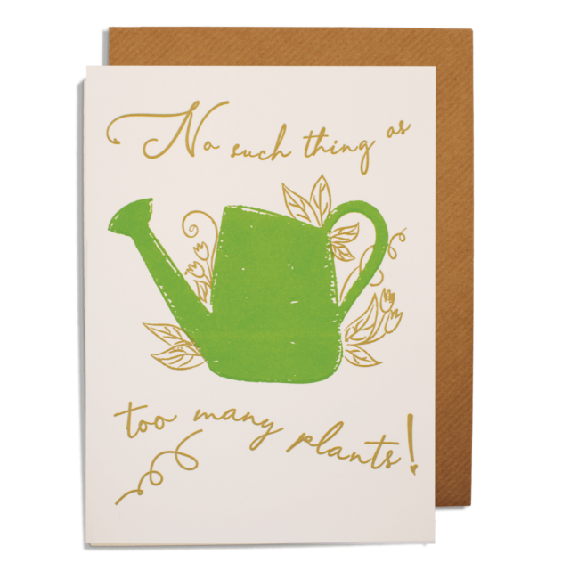 Too Many Plants - Letterpress Cards - Archivist QPs - from Archivist Gallery