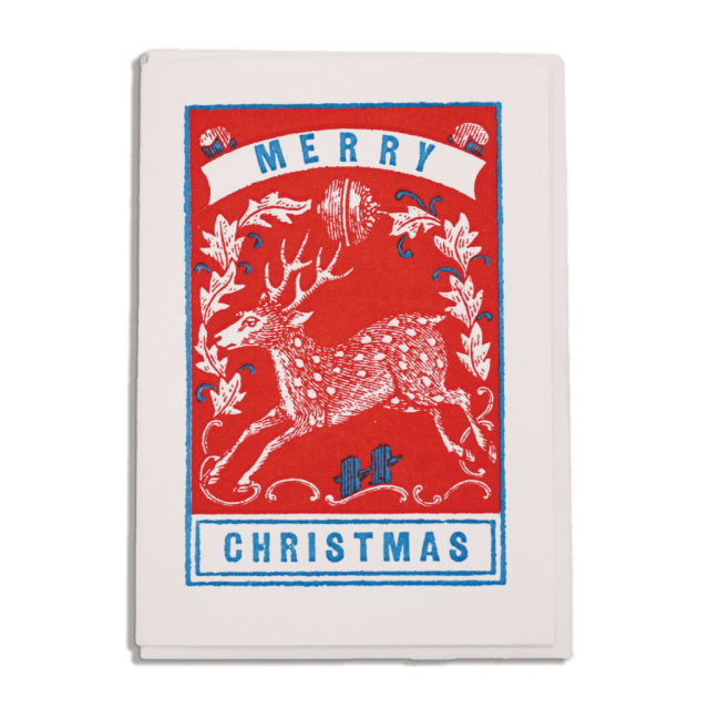 Merry Christmas Deer - Notelets Singles - Archivist - from Archivist Gallery